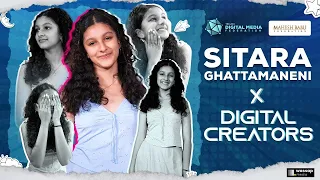 Mahesh Babu Daughter Sitara Ghattamaneni Interacts With Digital Creators | Manastars