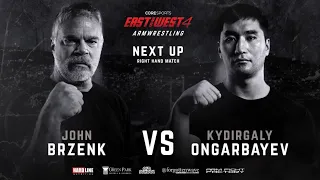 John Brzenk Loses Vs Kydyrgali Ongarbaev  at East Vs West 4 Armwrestling Event 😢😢😢