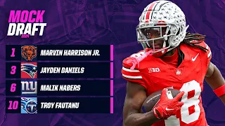 Post-Free Agency Mock Draft: Marvin Harrison Jr taken No. 1 OVERALL | CBS Sports