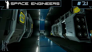 Expanding & Finishing The Processing Room Of The Outpost - Space Engineers LP - E21