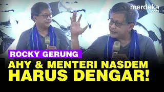 Rocky Gerung Bahas Tanah Indonesia: AHY & Menteri NasDem Harusnya Dengar!