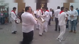 Fiesta de el toro embolao en Vejer de la frontera (Cádiz);Charanga.