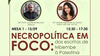 Mesa de Abertura: Necropolítica em foco, dos escritos de Mbembe à Palestina