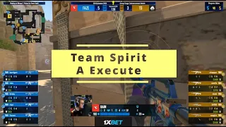 Learn Team Spirit's A Execute Mirage against Faze Clan