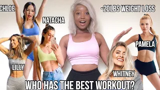 WHICH IS THE MOST EFFECTIVE WORKOUT FOR WEIGHT LOSS? (Chloe Ting, Natacha, Pamela e.c.t)