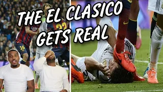 Dunson brothers react to....The Dirty Side of El Clasico - Fights, Fouls, Dives & Red Cards (WAR!!)