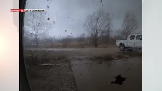 Footage of tornado blowing through Iowa home [censored]