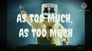 Marshmello x Imanbek  - Too much (lyrics) ft.Usher | flyrical fox