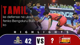 Pro Kabaddi League 8 Highlights M83 | Tamil Thalaivas vs Bengaluru Bulls | Hindi