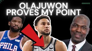 Hakeem Olajuwon joel embid beef proves why Ben Simmons doesn't need to shoot three's