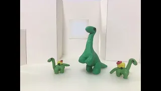 Жил Динозавр был вечно в заботах - Пластилиновая Анимация