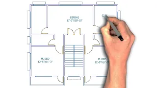 HOUSE PLAN DESIGN | EP 32 | 1000 SQUARE FEET 3 BEDROOMS HOUSE PLAN | LAYOUT PLAN