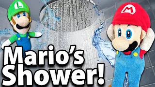 Crazy Mario Bros: Mario's Shower!