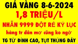 Giá vàng hôm nay- ngày 8-6-2024 - giá vàng 9999 hôm nay - giá vàng 9999 mới nhất- giá vàng sjc 9999