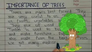Importance of trees // Essay on importance of trees #essay #tree #trees