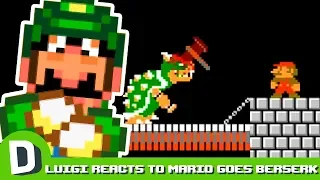 Luigi Reacts to Mario Goes Berserk