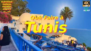 Top 10 des Endroits à Visiter à Tunis en Tunisie - Voyage Vidéo - 4K