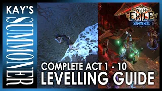 PoE 3.18 - Complete Act 1 to 10 Levelling Guide / Walkthrough - League Starter - Necromancer