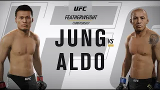 UFC Chan Sung Jung VS Jose Aldo Korean zombie meet Aldo during his heyday, will he survive?