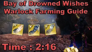 Destiny 2 - Bay of Drowned Wishes (Warlock) Legend Lost Sector Farming Guide - Solo Flawless