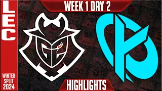 G2 vs KC Highlights | LEC Winter 2024 Week 1 Day 2 | G2 Esports vs Karmine Corp