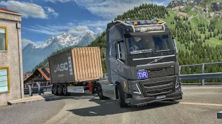 Through Scenic Swiss Alps | Volvo FH | #ets2 1.50