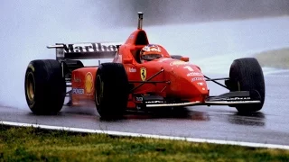 F1 1996: Michael Schumacher Amazing Spain Grand Prix (In the rain) - Formula One Highlights