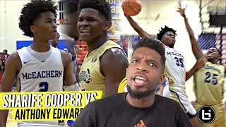 HOW DID I MISS THIS!? Sharife Cooper vs Anthony Edwards CRAZY HYPE BATTLE!! McEachern vs Holy Spirit