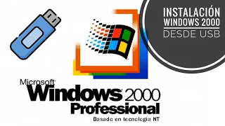 Instalación de Windows 2000 desde USB en hardware real, de forma sencilla y paso a paso.