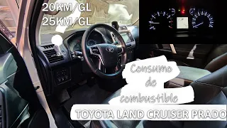 CUANTA GASOLINA GASTA EL TOYOTA LAND CRUISER PRADO???