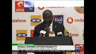 Mobile Number Interoperability - The Market Place on Joy News (10-5-18)