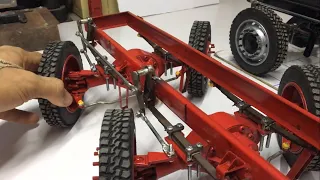 Steering System for Heavy Construction Metal RC Truck 8x8