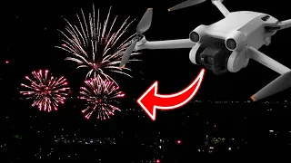 Drohne Feuerwerk Silvester Filmen und Fotografieren. Kamera Einstellungen DJI Mini 3 + 4 Pro