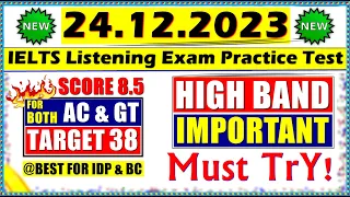 IELTS LISTENING PRACTICE TEST 2023 WITH ANSWERS | 24.12.2023