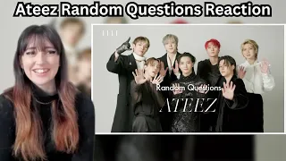 ATEEZ On Who Does The Best Aegyo, What Cheers Them Up, and More | Random Questions - REACTION