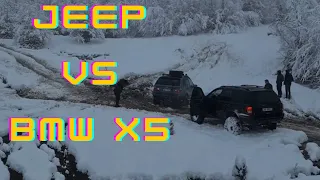 Jeep Grand Cherokee vs BMW X5 Snow