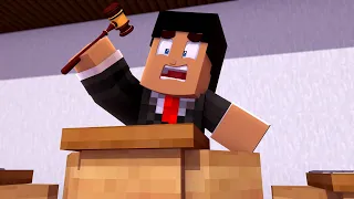 MI MANSIÓN SE CONVIERTE EN UN TRIBUNAL DE JUSTICIA EN MINECRAFT TROLL 😱⚖️