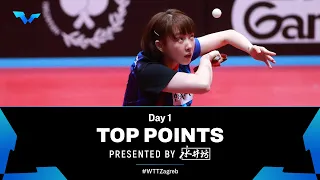 Top Points from Day 1 presented by Shuijingfang | WTT Contender Zagreb 2023