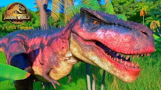TARBOSAURUS(New Specie) vs T-REX Dinosaurus Battle  | Jurassic World Evolution 2