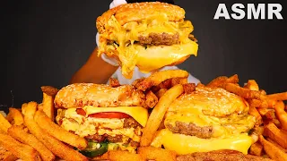 ASMR FIVE GUYS | DOUBLE CHEESEBURGER 🍔 + CAJUN FRIES 🍟 (Eating Sound) | MAR ASMR