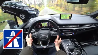 2018 Audi Q7 50TDI 4K POV DRIVE | German Country Road