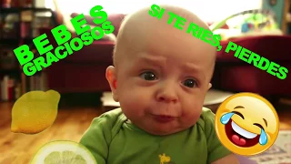 SI TE RÍES, PIERDES - BEBES GRACIOSOS # 2 - Bebés comiendo limón por primera vez - VIDEO 2017