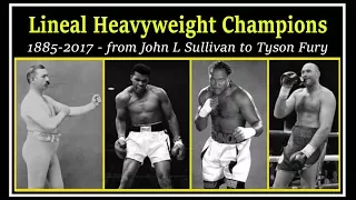 A brief chronology of lineal heavyweight champions