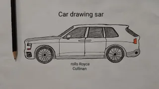 rolls Royce Cullinan drawing | Rolls Royce ki drawing | Car drawing sar