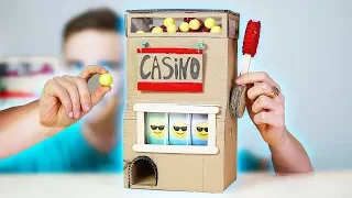 AMAZING CASINO SLOT-GUM MACHINE from CARDBOARD