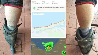 Inline Skate Storm Chase - FR STORM BEARINGS in the Rain.