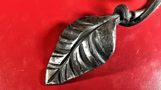 Ornamental forged leaf