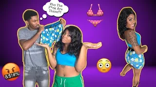 WEARING ANOTHER MANS BOXERS PRANK ON BOYFRIEND!!! *He Flipped Out*