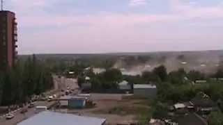 Славянск Бомбеж города 24 05 2014 Aircraft bombed city