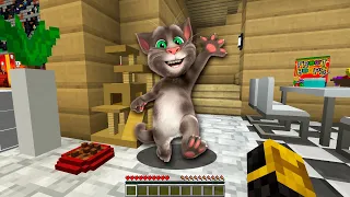 APARECE TALKING TOM EN MI CASA EN MINECRAFT 😱